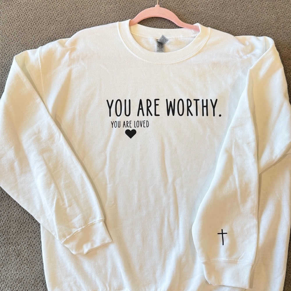 White Inspirational Sweatshirt